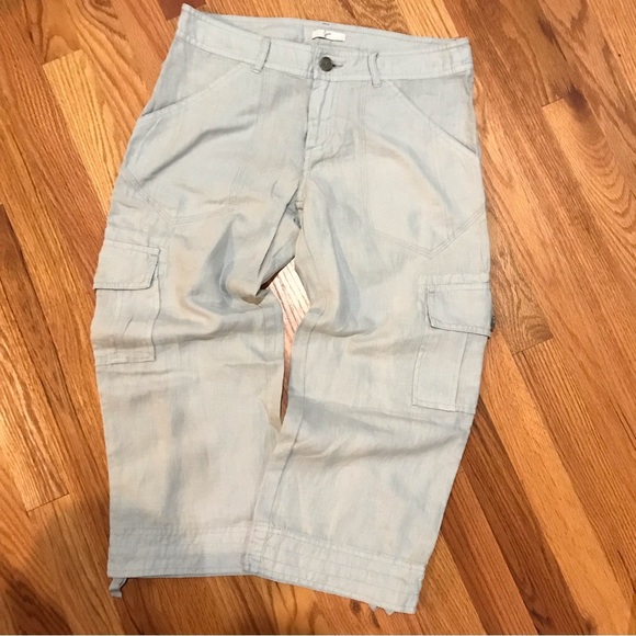▪️Joie Linen Cargo Pants - Picture 1 of 12